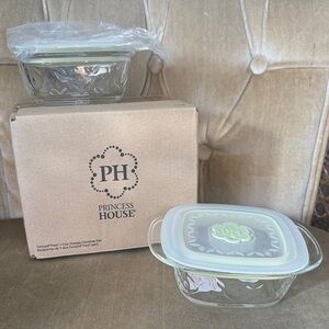 Princess House Brand New Glass Containers with Lids
